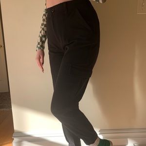 black cargo pants